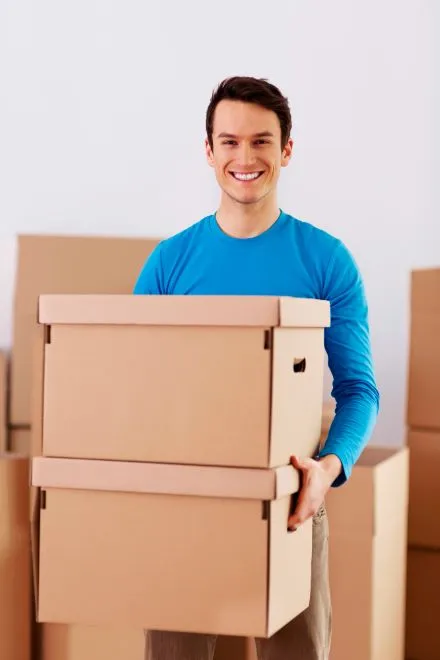 Packers and Movers in Bhadrak Holding Boxes