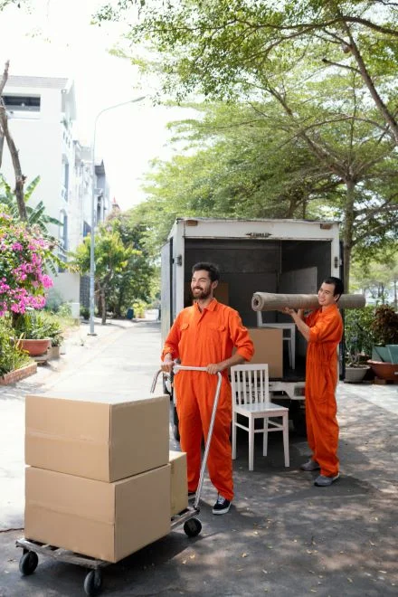 Two Packers and Movers in Ahmedabad doing home Shifting 